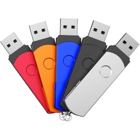 FEBNISCTE USB Flash Drives 5 Pieces 2 GB PenDrive – Practical Well 2GB Pen Drive Data Storage Flash Drive New Rotate Portable
