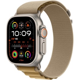 Apple Watch Ultra 2 [GPS + Cellular, 49mm] - Caja de Titanio Natural con Correa Loop Alpine color canela - Talla L