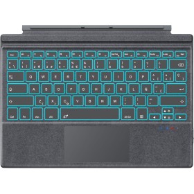MoKo Teclado Español Ñ para Microsoft Surface Pro 7 Plus/Pro 7/Pro 6/Pro 5/Pro 4/Pro 3, QWERTY Teclado Bluetooth con Trackpad,