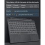MoKo Teclado Español Ñ para Microsoft Surface Pro 7 Plus/Pro 7/Pro 6/Pro 5/Pro 4/Pro 3, QWERTY Teclado Bluetooth con Trackpad,