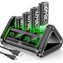 OIVO Baterías para Xbox One/Series X|S/Elite, 4x3840mWh Bateria Mando Xbox, Baterías Recargables para Mandos Xbox, Accesorios