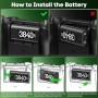 OIVO Baterías para Xbox One/Series X|S/Elite, 4x3840mWh Bateria Mando Xbox, Baterías Recargables para Mandos Xbox, Accesorios