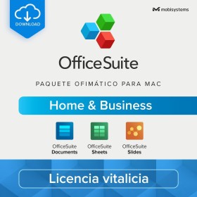 OfficeSuite Home & Business para MAC - Licencia de por vida - Paquete Office para macOS - Documents, Sheets & Slides | Lifetime