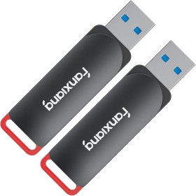Fanxing USB Pendrive 64GB x 2 Pieces, USB 3.2 Pendrive, USB Flash Drive Reading Speed Up to 200 MB/s, Metal USB Memory Stick for
