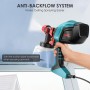 ENEACRO HVLP Pistola de Pintura, 700W Pulverizador Eléctrico con Contenedor de 1200ml, Flujo y Ángulo de Rociado Ajustables, 5