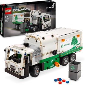 LEGO Technic Camión de Residuos Mack LR Electric, Vehículo Eléctrico de Juguete para el Reciclaje, Regalo para Niños y Niñas de