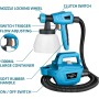 Tilswall Pistola de Pintura 800W, con Tanque Desmontable De 1300 Ml, Máx 1200ml/min 3 Patrones De Pulverización, 3 Tamaños De