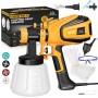 ElectroPrime© Pistola de Pintura, 1000W HVLP Pulverizador de Pintura Electrica, 4 Boquillas & 3 Patrones,1200ML,1000ML/MIN