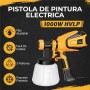 ElectroPrime© Pistola de Pintura, 1000W HVLP Pulverizador de Pintura Electrica, 4 Boquillas & 3 Patrones,1200ML,1000ML/MIN