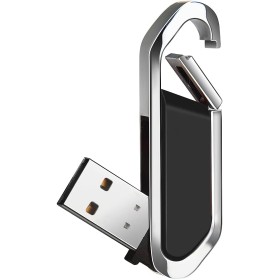 USB Flash Drive 64GB Portable Keychain Shaped USB 2.0 Flash Drive for External Data Storage, Black