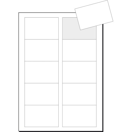 Sigel LP853 Tarjetas de visita, 3C impresión por las dos caras, imprimible, 85x55 mm (A4), 250 g, 100 unds, 10 hojas