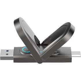 Netac US9 512GB USB Flash Drive Up to 1000MB/s, Portable USB SSD, Dual Type C and USB 3.2 Ports, External Solid State Drives for