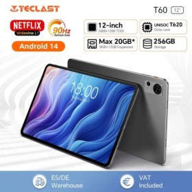 Teclast T60 Tableta de 12 pulgadas Android 14 2000x1200 T620 8 Core CP