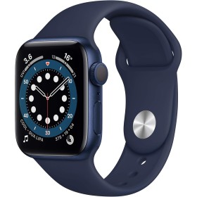 Apple Watch Series 6 (GPS, 40MM) Caja de Aluminio Azul con Correa Deportiva Azul Marino (Reacondicionado)