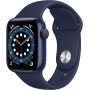 Apple Watch Series 6 (GPS, 40MM) Caja de Aluminio Azul con Correa Deportiva Azul Marino (Reacondicionado)