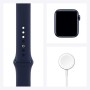 Apple Watch Series 6 (GPS, 40MM) Caja de Aluminio Azul con Correa Deportiva Azul Marino (Reacondicionado)