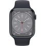Apple Watch Series 8 (GPS + Cellular 45mm) Caja de Aluminio Medianoche con Banda Medianoche Deportiva, Talla única