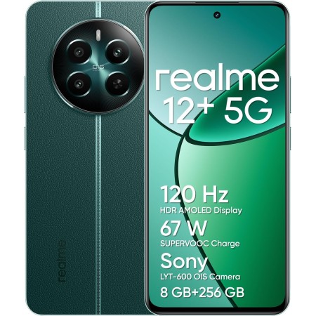 realme 12+ Teléfono Móvil 5G, 8+256GB, Cámara para Retratos Sony LYT-600 OIS, Pantalla AMOLED ultrafluida de 120 Hz, Conjunto de