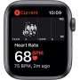 Apple Watch SE 2020 (GPS, 44MM) Caja de Aluminio Gris Espacial con Correa Deportiva Negra (Reacondicionado)