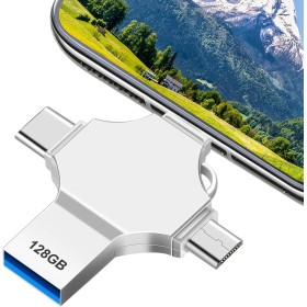 4 in 1 128 GB Pendrive, a large capacity USB 3.0 USB pen drive, professional USB flash drive, 128 GB USB flash drive, for more