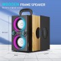 TPBEAT Altavoz Bluetooth Potente 80W, Inalámbrico Con Luces, Supergraves, Estéreo TWS de Alto Volumen 100 dB, Para Fiestas,
