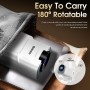 [App Integrada] 2025 Upgraded Proyector Portátil 1920x1080P 4K Supote Videoproyector Dual Control TV WiFi 6 BT5.2 180° Rotation