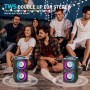 TPBEAT Altavoz Bluetooth Potente 80W, Inalámbrico Con Luces, Supergraves, Estéreo TWS de Alto Volumen 100 dB, Para Fiestas,