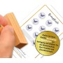 Frank Paperman | Tarjetas de bonificación 200x para clientes con relieve dorado brillante | 10 tarjetas de fidelidad extra para