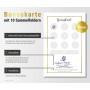 Frank Paperman | Tarjetas de bonificación 200x para clientes con relieve dorado brillante | 10 tarjetas de fidelidad extra para