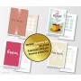 Frank Paperman | Tarjetas de bonificación 200x para clientes con relieve dorado brillante | 10 tarjetas de fidelidad extra para