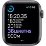 Apple Watch Series 6 (GPS, 44MM) Caja de Aluminio Gris Espacial con Correa Deportiva Negro (Reacondicionado)