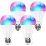 Meross Bombilla Inteligente WiFi, Bombilla LED Multicolor Regulable, 9W, E27, RGBWW 2700-6500 K, Compatible con Apple HomeKit,