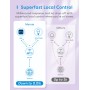Meross Bombilla Inteligente WiFi, Bombilla LED Multicolor Regulable, 9W, E27, RGBWW 2700-6500 K, Compatible con Apple HomeKit,