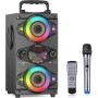 Altavoces Bluetooth, Altavoz Bluetooth inalámbrico portátil de 60 W para fiestas en casa al aire libre con subwoofer, radio FM,