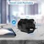 2 Piezas Adaptador Enchufe UK a español Tipo G, Adaptador de Viaje 2-Pin Europa a 3-Pin Reino Unido con Seguridad para niños