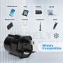 2 Piezas Adaptador Enchufe UK a español Tipo G, Adaptador de Viaje 2-Pin Europa a 3-Pin Reino Unido con Seguridad para niños