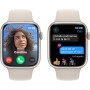 Apple Watch Series 9 [GPS, 45 MM] - Carcasa de Aluminio Medianoche con Banda Deportiva de Caucho Medianoche, M/L