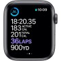 Apple Watch Series 6 (GPS + Celular, 44MM) Caja de Aluminio Gris Espacial con Correa Deportiva Negro (Reacondicionado)