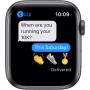 Apple Watch Series 6 (GPS + Celular, 44MM) Caja de Aluminio Gris Espacial con Correa Deportiva Negro (Reacondicionado)