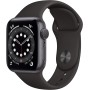 Apple Watch Series 6 (GPS, 40MM) Caja de Aluminio Gris Espacial con Correa Deportiva Negro (Reacondicionado)