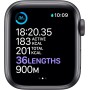 Apple Watch Series 6 (GPS, 40MM) Caja de Aluminio Gris Espacial con Correa Deportiva Negro (Reacondicionado)