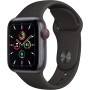Apple Watch SE 2020 (GPS + Celular, 40MM) Caja de Aluminio Gris Espacial con Correa Deportiva Negro (Reacondicionado)