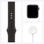 Apple Watch SE 2020 (GPS + Celular, 40MM) Caja de Aluminio Gris Espacial con Correa Deportiva Negro (Reacondicionado)