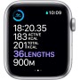 Apple Watch Series 6 (GPS, 44MM) Caja de Aluminio Plata con Correa Deportiva Blanco (Reacondicionado)