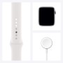 Apple Watch Series 6 (GPS, 44MM) Caja de Aluminio Plata con Correa Deportiva Blanco (Reacondicionado)
