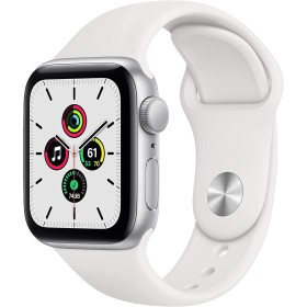Apple Watch SE 2020 (GPS, 40MM) Caja de Aluminio Plata con Correa Deportiva Blanca (Reacondicionado)