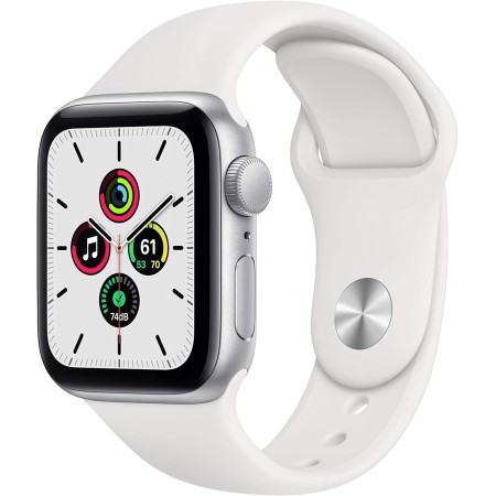 Apple Watch SE 2020 (GPS, 40MM) Caja de Aluminio Plata con Correa Deportiva Blanca (Reacondicionado)