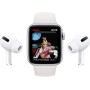 Apple Watch SE 2020 (GPS, 40MM) Caja de Aluminio Plata con Correa Deportiva Blanca (Reacondicionado)