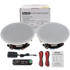 Herdio 2 uds 6,5 pulgadas Audio en casa 300W Altavoz Bluetooth de tech