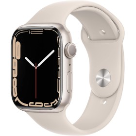 Apple Watch Series 7 (GPS, 45MM) Caja de Aluminio Blanco Estrella con Correa Deportiva Blanco Estrella (Reacondicionado)